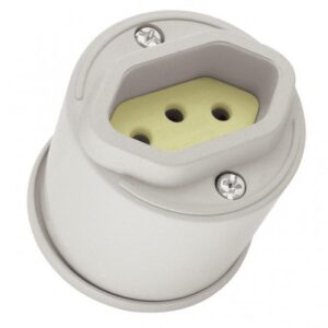 Tomada Externa 2P+T Radial Pequena 10A