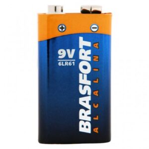 PILHA ALCALINA BATERIA 9V BRASFORT 6304