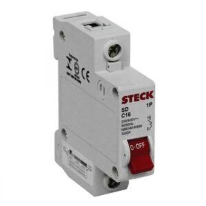 DISJUNTOR DIN UNIP. C STECK 40A