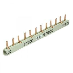 BARRAMENTO STECK (B) BIFÁSICO 80A 2X6P DIN