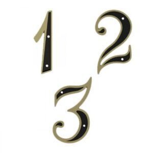 NÚMERO PRETO/DOURADO PEXCEL - 0