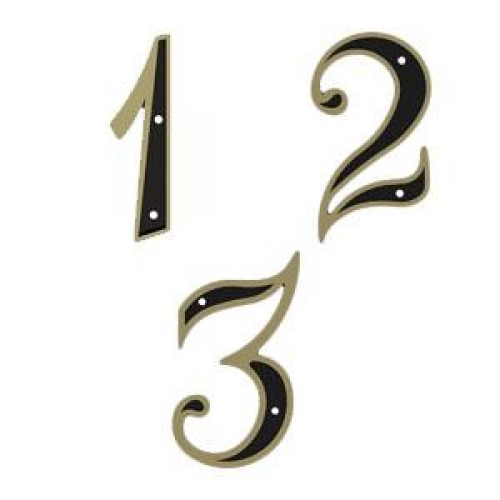 NÚMERO PRETO/DOURADO PEXCEL - 5