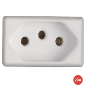MODULO TRAM.LUX/LIZ (D) 1 TOMADA 2P+T 20A BCO 571150/32