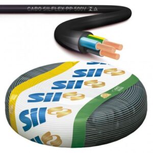 FIO CABO PP SIL 2X4.00MM PTO M 100