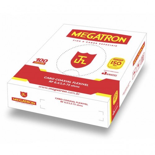 FIO P/CAMERA COAX.4MM 85%+BIP. MEGATRON M 100
