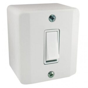 Sistema Radial (Exterior) 1 Interruptor Simples com Caixa (Branco)