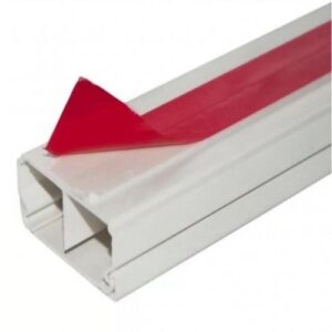 CANALETA SISTEMA X 40 X 2.0M COM FITA NA COR BRANCA STECK