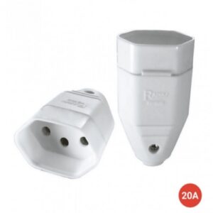 Adaptador/Benjamin FÊMEA (20A) 2P+T RADIAL