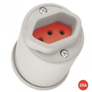 Tomada Externa 2P+T Radial Pequena 20A