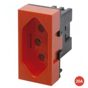MODULO FAME EVIDENCE/BLANC+ TOMADA 20A (VERMELHO)