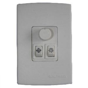 CONTROLE DE VENTILADOR/LAMP QUALITRONIX EMBUTIR (QV371)