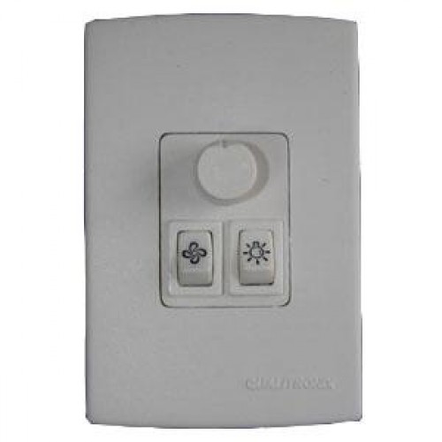 CONTROLE DE VENTILADOR/LAMP QUALITRONIX EMBUTIR (QV371)