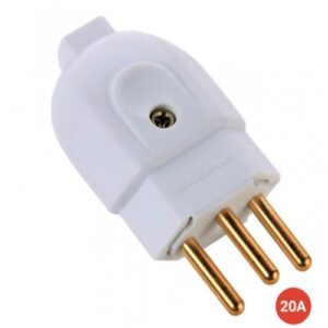Adaptador/Benjamin MACHO (20A) 2P+T TRAMONTINA
