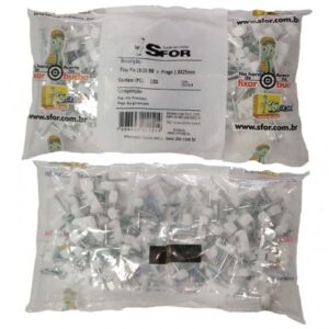 ABRAÇADEIRA PARA FIO SFORPLAST 18/20 AÇO (COM 100 UNID.)