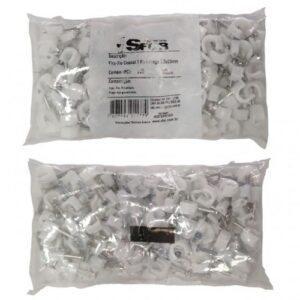 ABRAÇADEIRA PARA FIO SFORPLAST COAXIAL N07 AÇO (COM 100 UNID.)