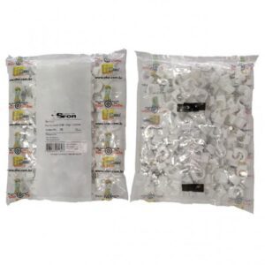 ABRAÇADEIRA PARA FIO SFORPLAST COAXIAL N10 AÇO (COM 100 UNID.)