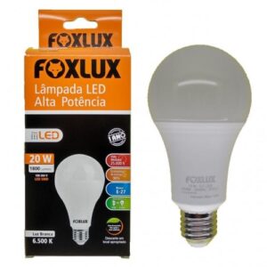 LÂMPADA LED FOXLUX 20W 6500K ALTA POTÊNCIA (BRANCA)