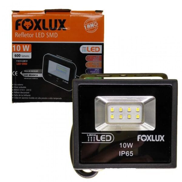 REFLETOR LED FOXLUX 10W X 6500K BIV
