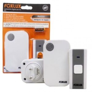 CAMPAINHA SEM FIO FOXLUX 36 TOQUES (BIVOLT) CAD 3