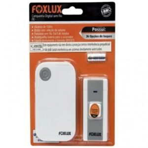 CAMPAINHA SEM FIO FOXLUX 36 TOQUES (ALIMENTADA POR PILHA) CAD 6