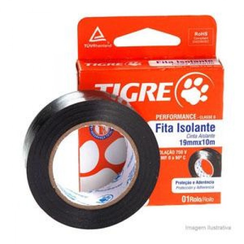 FITA ISOLANTE TIGRE 10MTS PTO
