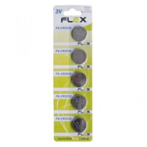 PILHA BATERIA LÍTIO 3V FLEXGOLD CR2032 FX-CR2032