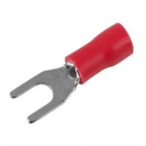 Terminal Pré-isolado Forquilha Sforplast 0.5-1.5mm Vermelho (Com 100) 4779 (9835)