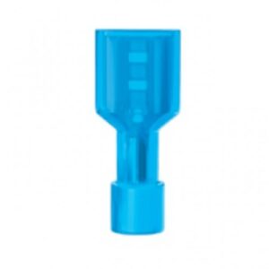 Terminal Total-isolado Fêmea Sforplast 1.5x2.5mm Azul (Com 100) 4772 Nylon