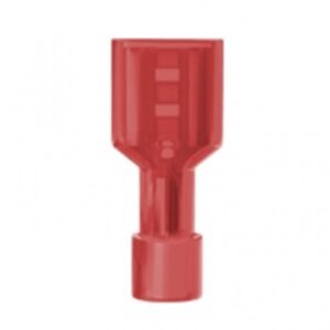 Terminal Total-isolado Fêmea Sforplast 0.5x1.5mm Vermelho (Com 100) 4773 Nylon