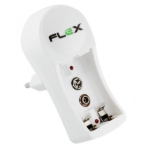 CARREGADOR DE PILHAS E BATERIAS FLEXGOLD 2AA/AAA OU 1 BATERIA 9V SEM PILHAS FX-C11