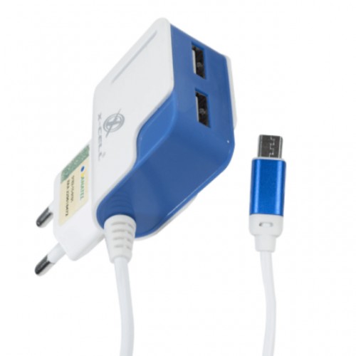 CARREGADOR FLEXGOLD ULT.RAPIDO MICRO USB 3.1A C/2USB XC-UR11
