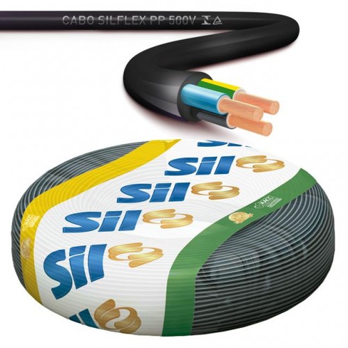 FIO CABO PP SIL 3X1.50MM PTO M 100