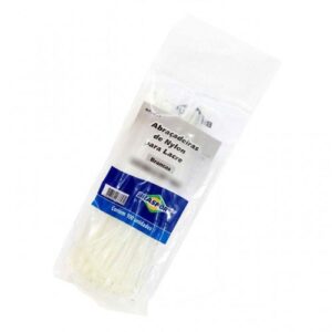 Abraçadeira De Nylon BRASFORT 2.5X100MM BRANCO C/100