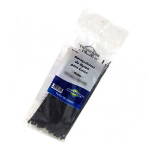 Abraçadeira De Nylon BRASFORT 3.6X200MM PRETO C/100