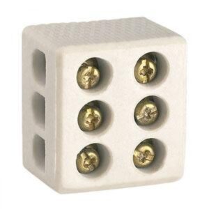 CONECTOR PORC.BRASFORT 06MM 3P 8608