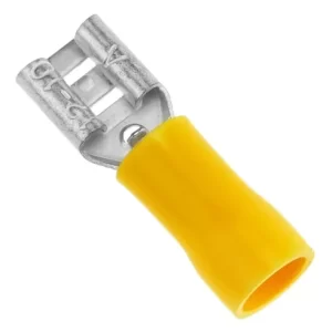 Terminal Total-isolado Fêmea Sforplast 4.0x6.0mm Amarelo (Com 100) 5294 Nylon
