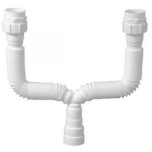 Sifão Sanfonado Tigre Duplo PVC 4x1