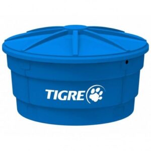 Caixa D'água com Tampa TIGRE Azul 500L