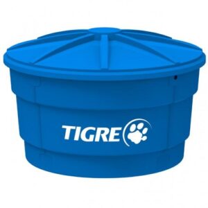 Caixa D'água com Tampa TIGRE Azul 1000L