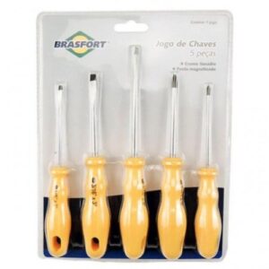 Chave Fenda / Philips Brasfort 5 peças 8027