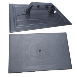 Desempenadeira PVC Injerest Lisa 16 x 28 Preta