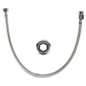 Engate Cromado Malha Inox 60 cm Censi