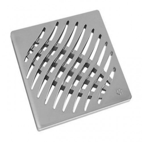 Grelha Quadrada 15 cm Cromado TIGRE