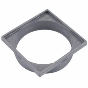 Porta grelha quadrada prata 10 cm Tigre