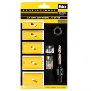 Serra copo Eda (9JP) 7 peças Eda (3/4 a 1 3/8) bimetal
