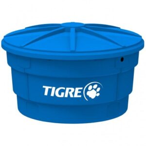 Caixa D'água com Tampa TIGRE Azul 310L