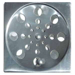 Grelha Quadrada 15 cm Inox com Fecho Overtime
