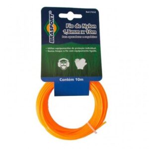 Fio Nylon para Cortar Grama Brasfort 1.8mm x 10m 7532