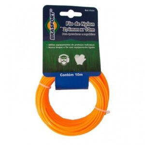 Fio Nylon para Cortar Grama Brasfort 2.4mm x 10m 7534