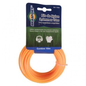 Fio Nylon para Cortar Grama Brasfort 3.0mm x 10m 7536